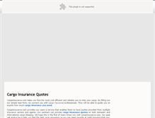Tablet Screenshot of cargoinsurance.com